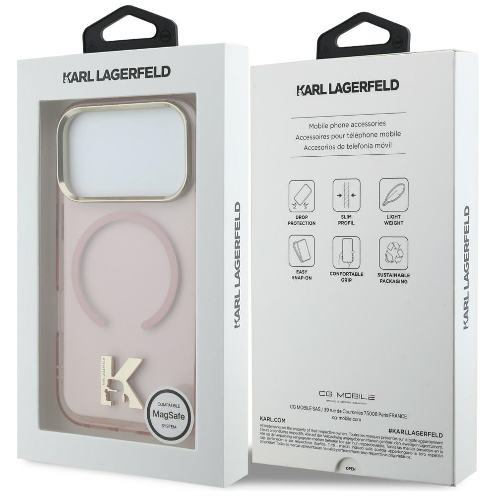 iTok webáruház - Karl Lagerfeld Karl Lagerfeld IML K Head Logo MagSafe tok iPhone 17 Pro készülékhez (rózsaszín) 8 Karl Lagerfeld IML K Head Logo MagSafe Case for iPhone 17 Pro (rózsaszín)