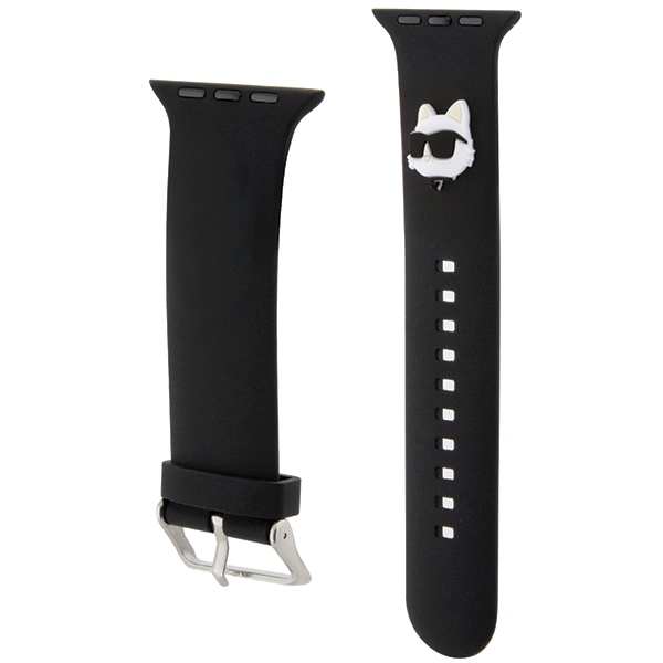 iTok webáruház - Karl Lagerfeld Karl Lagerfeld 3D Rubber Choupette Head Apple Watch szíj 42/44/45/49 mm (fekete) 3 Karl Lagerfeld 3D Rubber Choupette Head Strap for Apple Watch 42/44/45/49mm (fekete)