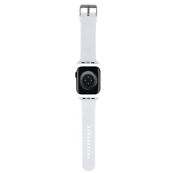 iTok webáruház - Karl Lagerfeld Karl Lagerfeld 3D Rubber Karl Head Apple Watch szíj 42/44/45/49 mm (fehér) 2 Karl Lagerfeld 3D Rubber Karl Head strap for Apple Watch 42/44/45/49mm (fehér)