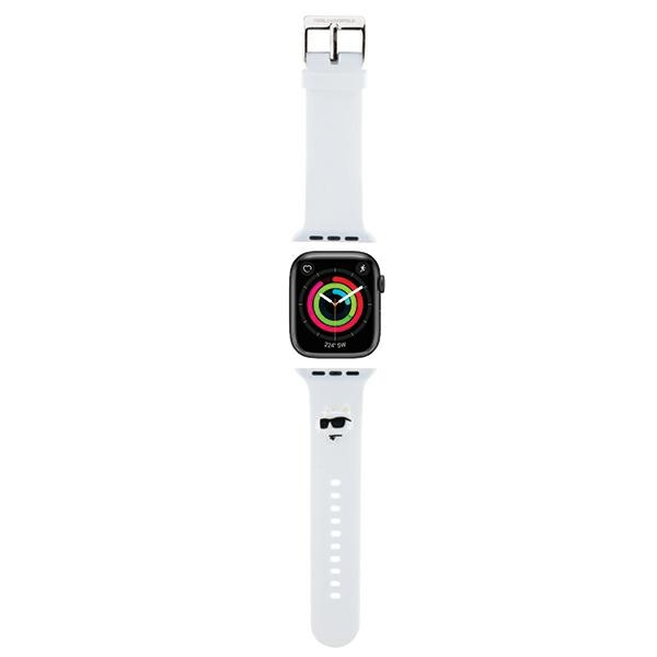 iTok webáruház - Karl Lagerfeld Karl Lagerfeld 3D Rubber Choupette Heads Apple Watch szíj 38/40/41 mm (fehér) 1 Karl Lagerfeld 3D Rubber Choupette Heads Strap for Apple Watch 38/40/41mm (fehér)