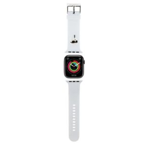 Karl Lagerfeld 3D Rubber Karl Head Apple Watch szíj 38/40/41 mm (fehér)