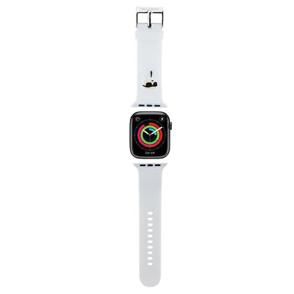 iTok webáruház - Karl Lagerfeld Karl Lagerfeld 3D Rubber Karl Head Apple Watch szíj 38/40/41 mm (fehér) 1 Karl Lagerfeld 3D Rubber Karl Head strap for Apple Watch 38/40/41mm (fehér)
