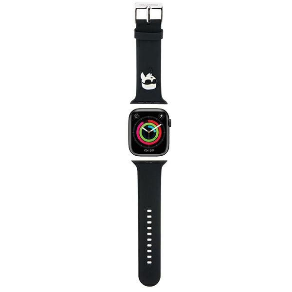 iTok webáruház - Karl Lagerfeld Karl Lagerfeld 3D Rubber Karl Head Apple Watch szíj 38/40/41 mm (fekete) 1 Karl Lagerfeld 3D Rubber Karl Head strap for Apple Watch 38/40/41mm (fekete)