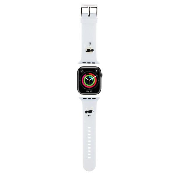iTok webáruház - Karl Lagerfeld Karl Lagerfeld 3D Rubber Karl&Choupette Heads Apple Watch szilikon óraszíj 38/40/41 mm (fehér) 1 Karl Lagerfeld 3D Rubber Karl&Choupette Heads strap for Apple Watch 38/40/41mm (fehér)