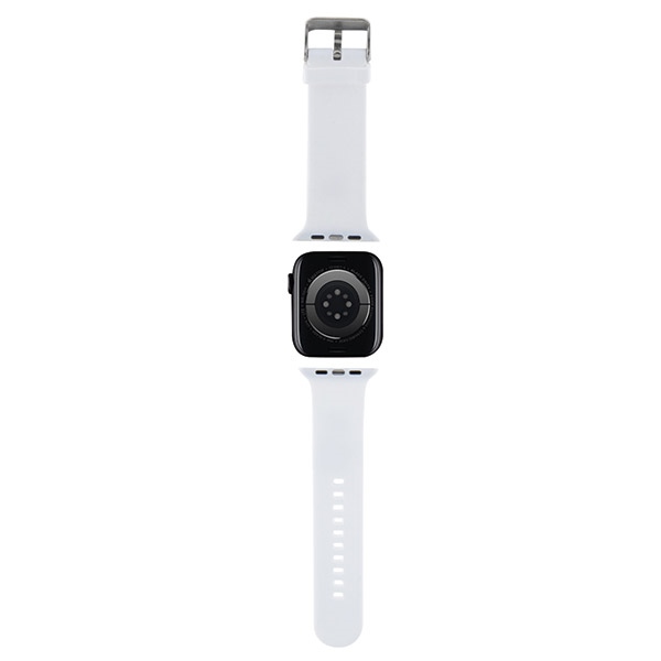 iTok webáruház - Karl Lagerfeld Karl Lagerfeld 3D Rubber Karl&Choupette Heads Apple Watch szilikon óraszíj 38/40/41 mm (fehér) 2 Karl Lagerfeld 3D Rubber Karl&Choupette Heads strap for Apple Watch 38/40/41mm (fehér)