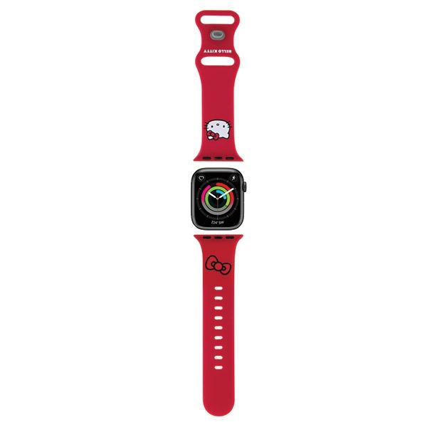 iTok webáruház - Hello Kitty Hello Kitty Silicone Kitty Head Apple Watch szíj 38/40/41 mm (piros) 1 Hello Kitty Silicone Kitty Head strap for Apple Watch 38/40/41mm (piros)