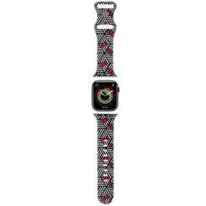 Hello Kitty Silicone Bows & Stripes Apple Watch szíj 38/40/41 mm (fekete)