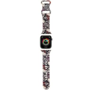 Hello Kitty Silicone Tags Graffiti Apple Watch szíj 38/40/41 mm (bézs)