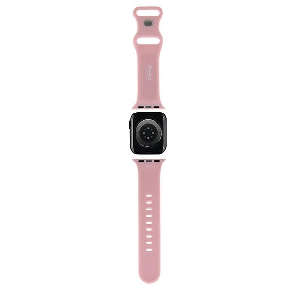 iTok webáruház - Hello Kitty Hello Kitty Silicone Kitty Head Apple Watch szíj 42/44/45/49 mm (rózsaszín) 2 Hello Kitty Silicone Kitty Head Strap for Apple Watch 42/44/45/49mm (rózsaszín)
