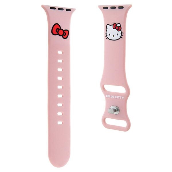 iTok webáruház - Hello Kitty Hello Kitty Silicone Kitty Head Apple Watch szíj 42/44/45/49 mm (rózsaszín) 3 Hello Kitty Silicone Kitty Head Strap for Apple Watch 42/44/45/49mm (rózsaszín)