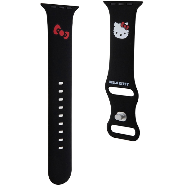 iTok webáruház - Hello Kitty Hello Kitty Silicone Kitty Head Apple Watch szíj 42/44/45/49 mm (fekete) 3 Hello Kitty Silicone Kitty Head Strap for Apple Watch 42/44/45/49mm (fekete)