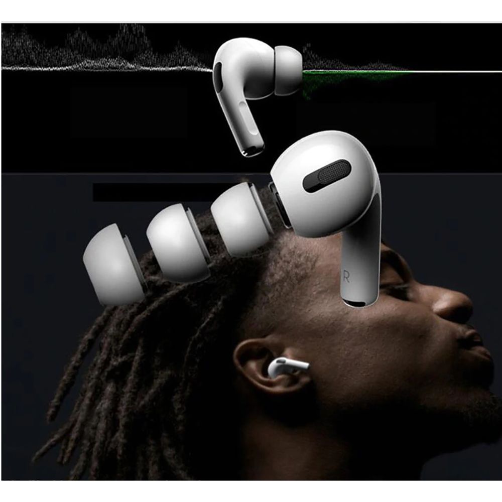 iTok webáruház - Tech-Protect Tech-Protect szilikon fülharang AirPods Pro 1 / 2 készülékhez, S / M / L, 3 db (fehér) 5 Tech-Protect Ear Tips for AirPods Pro 1 / 2 in sizes S / M / L (fehér)