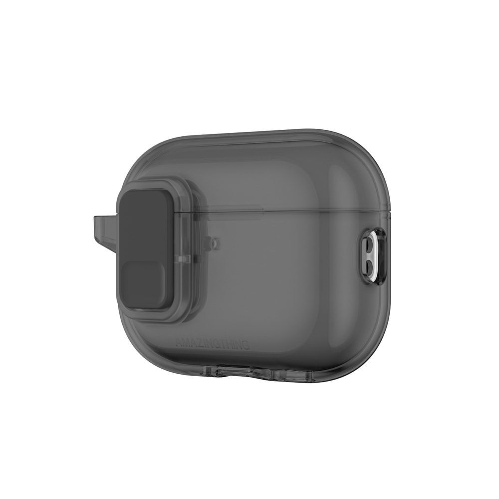 iTok webáruház - AmazingThing AmazingThing Minimal tok AirPods Pro 3-hoz (fekete) 2 AmazingThing Minimal Case for AirPods Pro 3 (fekete)