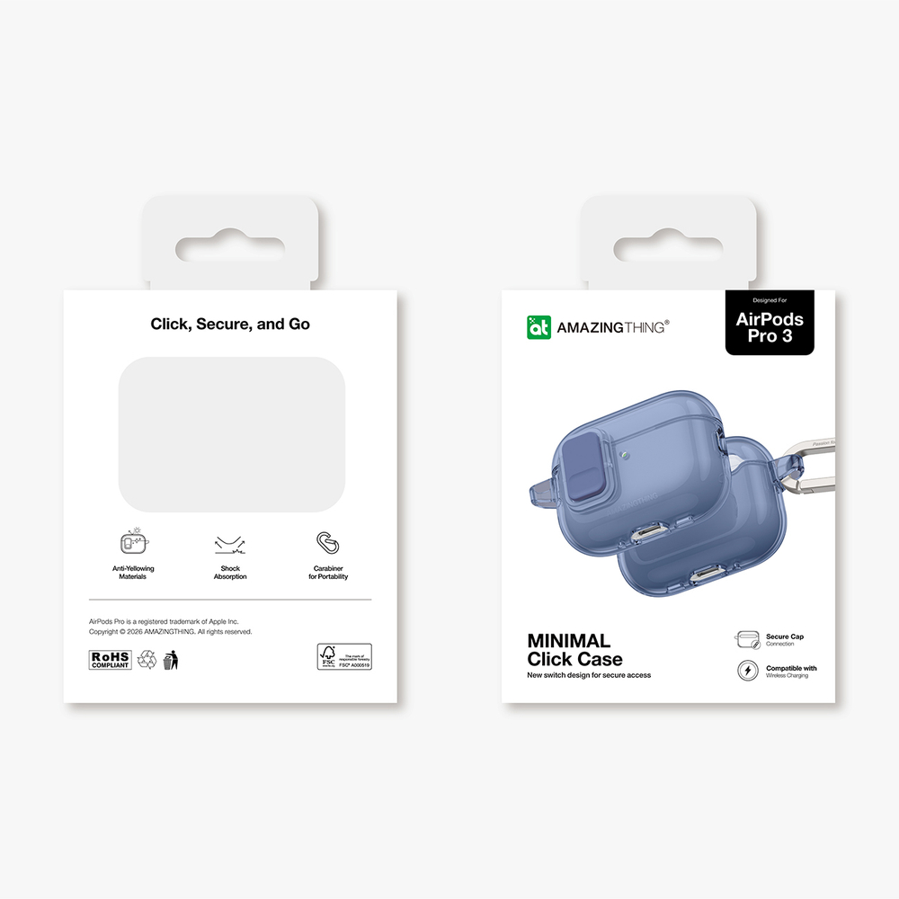 iTok webáruház - AmazingThing AmazingThing Minimal Case tok AirPods Pro 3-hoz (kék) 5 AmazingThing Minimal Case for AirPods Pro 3 (kék)