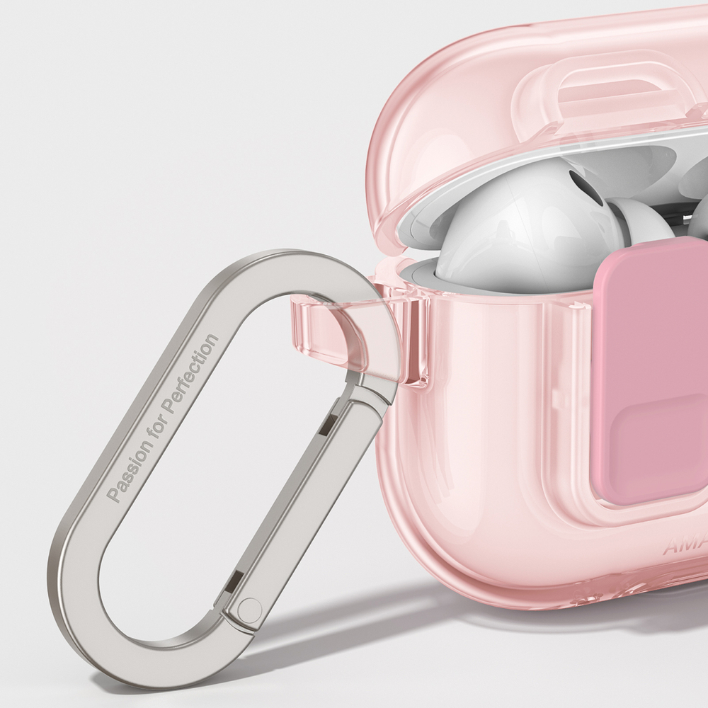 iTok webáruház - AmazingThing AmazingThing Minimal Case tok AirPods Pro 3-hoz (rózsaszín) 6 AmazingThing Minimal Case for AirPods Pro 3 (rózsaszín)