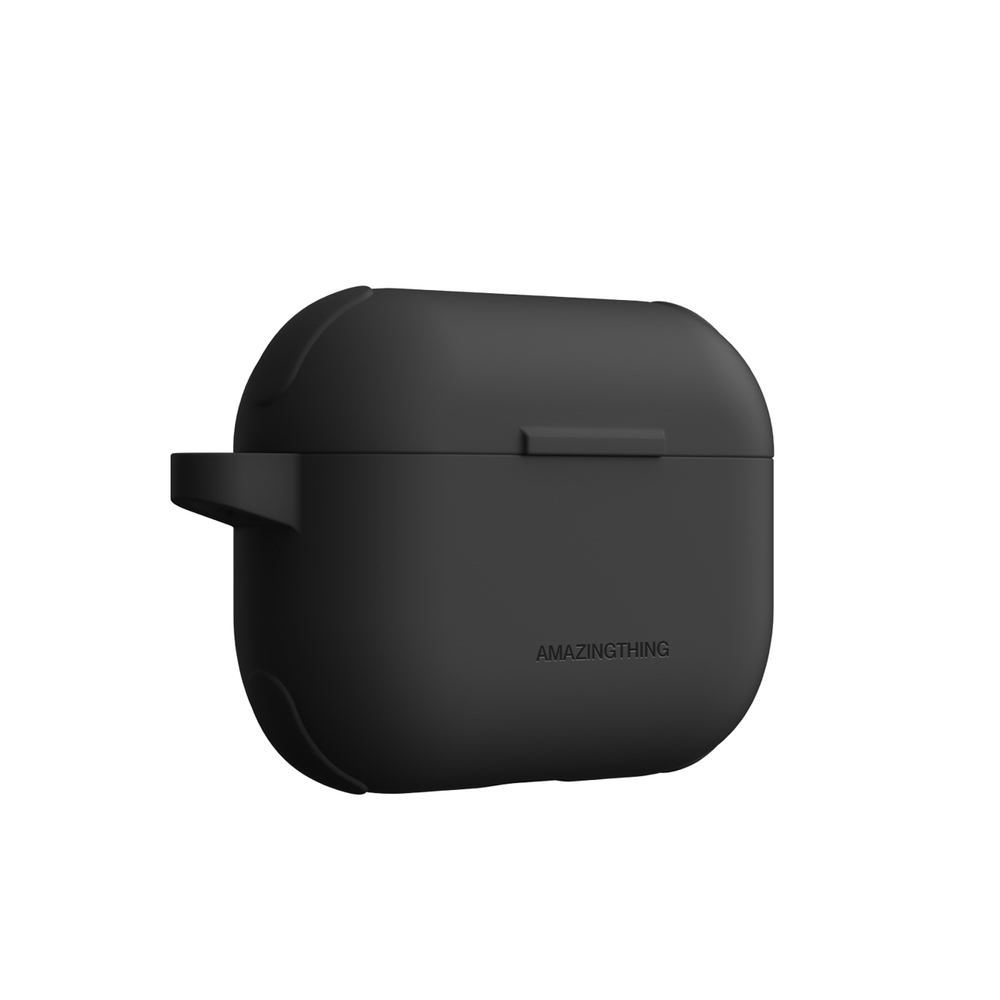 iTok webáruház - AmazingThing AmazingThing Omni Case Titan szilikon tok AirPods Pro 3-hoz (fekete) 2 AmazingThing Omni Case Titan case for AirPods Pro 3 (fekete)