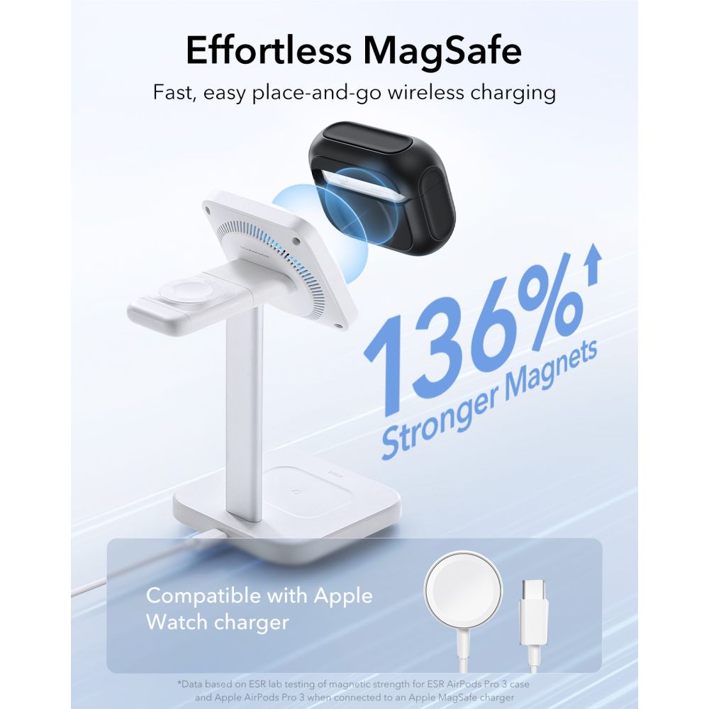 iTok webáruház - ESR ESR Orbit HaloLock MagSafe tok AirPods Pro 3-hoz (fekete) 4 ESR Orbit HaloLock MagSafe case for AirPods Pro 3 (fekete)