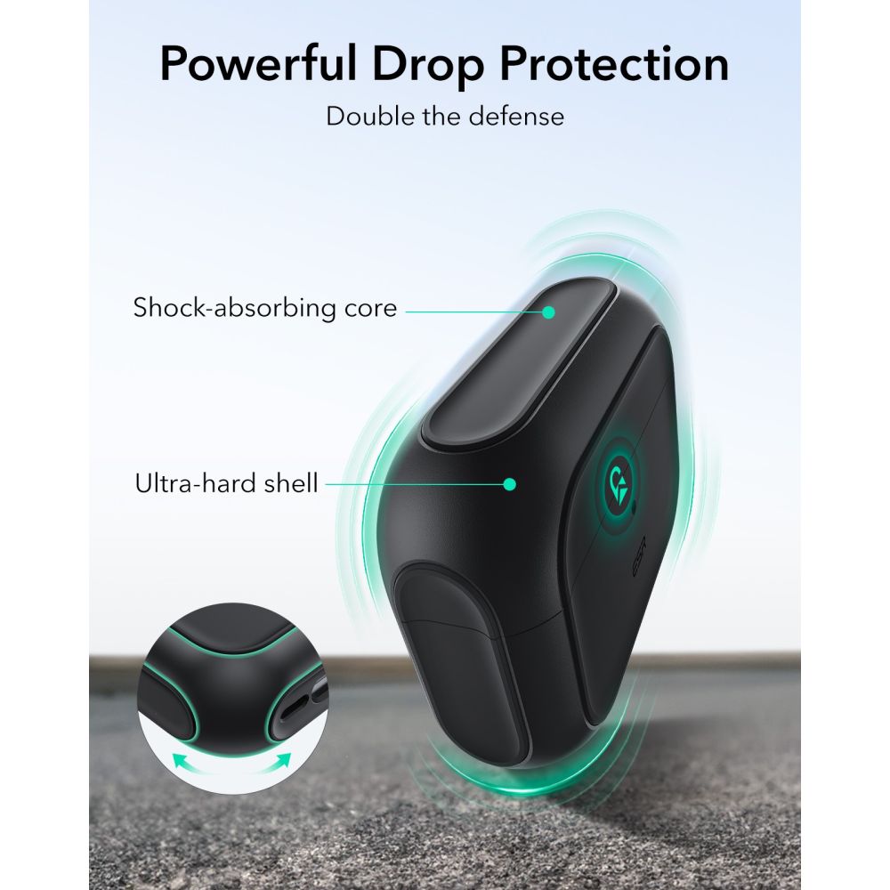 iTok webáruház - ESR ESR Orbit HaloLock MagSafe tok AirPods Pro 3-hoz (fekete) 6 ESR Orbit HaloLock MagSafe case for AirPods Pro 3 (fekete)