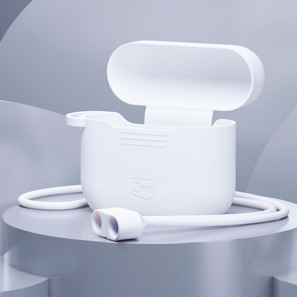 iTok webáruház - 3MK 3mk szilikon tok AirPods Pro 3-hoz (fehér) 2 3mk Silicone AirPods Case for AirPods Pro 3 (fehér)
