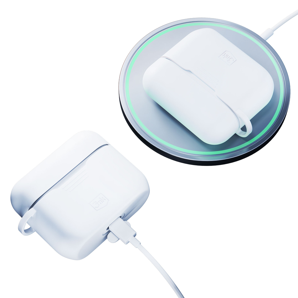 iTok webáruház - 3MK 3mk szilikon tok AirPods Pro 3-hoz (fehér) 6 3mk Silicone AirPods Case for AirPods Pro 3 (fehér)