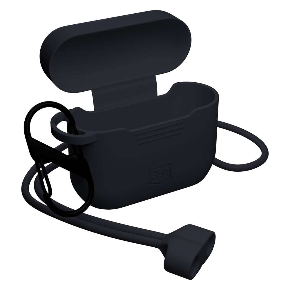 iTok webáruház - 3MK 3mk szilikon tok AirPods Pro 3-hoz (fekete) 5 3mk Silicone AirPods Case for AirPods Pro 3 (fekete)