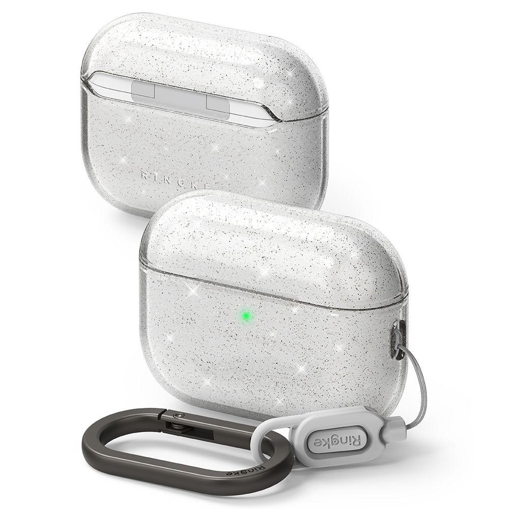 iTok webáruház - Ringke Ringke Air tok AirPods Pro 3-hoz (átlátszó csillámos) 1 Ringke Air Case for AirPods Pro 3 (átlátszó csillámos)