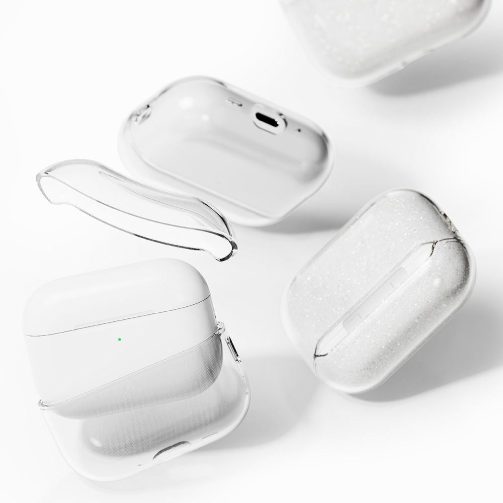 iTok webáruház - Ringke Ringke Air tok AirPods Pro 3-hoz (átlátszó csillámos) 2 Ringke Air Case for AirPods Pro 3 (átlátszó csillámos)