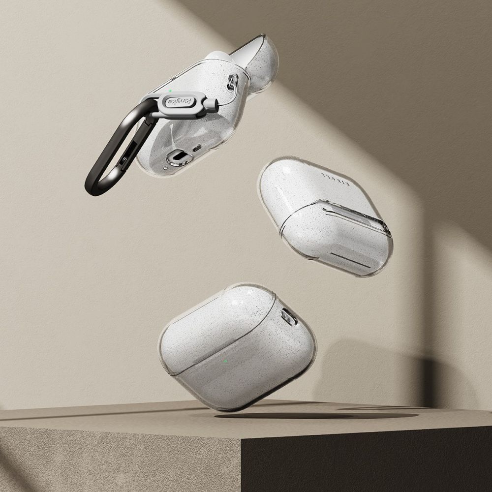 iTok webáruház - Ringke Ringke Air tok AirPods Pro 3-hoz (átlátszó csillámos) 4 Ringke Air Case for AirPods Pro 3 (átlátszó csillámos)
