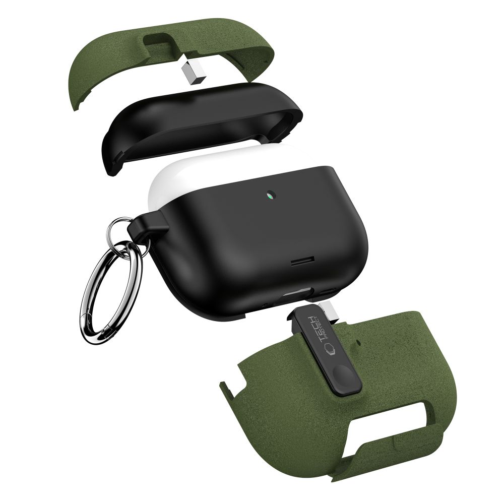 iTok webáruház - Tech-Protect Tech-Protect Slim Hook tok AirPods Pro 3-hoz (zöld) 7 Tech-Protect Slim Hook Case for AirPods Pro 3 (zöld)