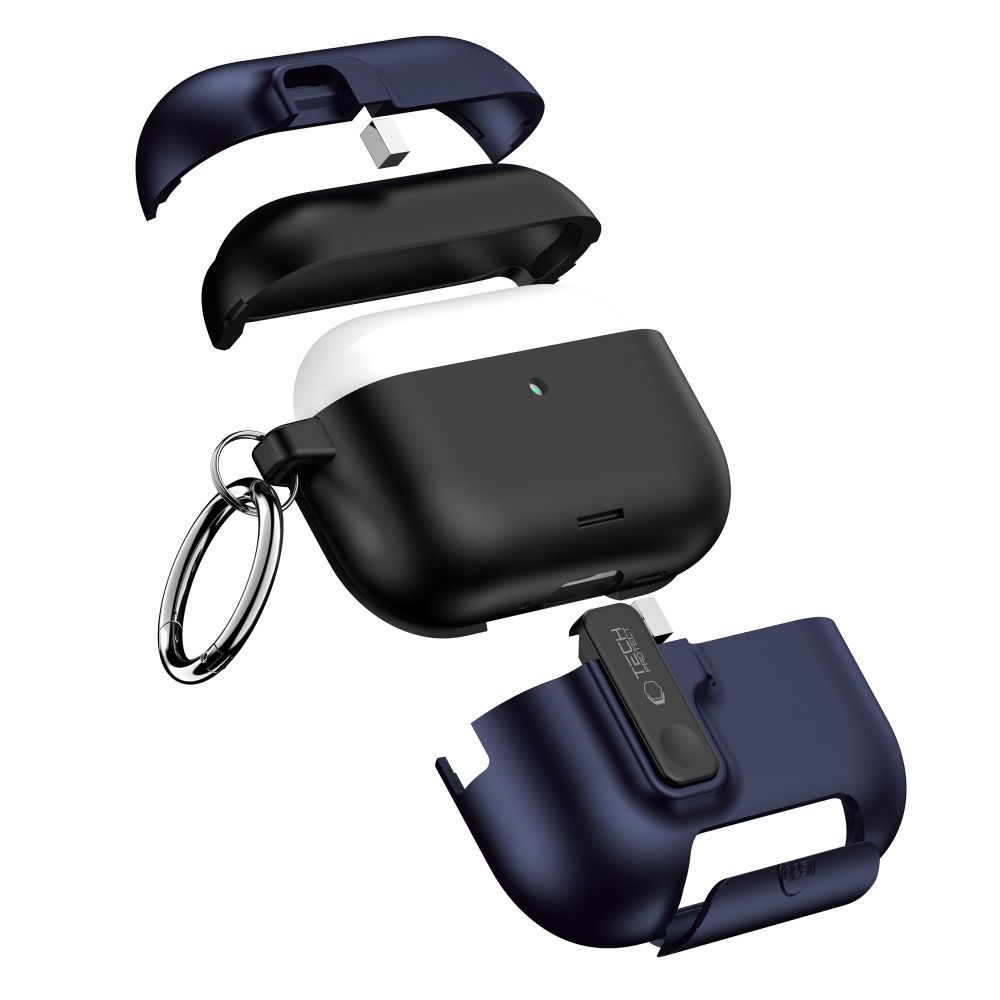 iTok webáruház - Tech-Protect Tech-Protect Slim Hook tok AirPods Pro 3-hoz (sötétkék) 7 Tech-Protect Slim Hook Case for AirPods Pro 3 (sötétkék)
