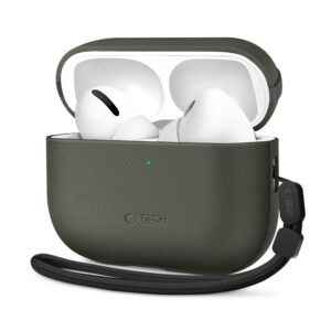 Tech-Protect NaturalFit AirPods Pro 3 bőrtok (zöld)