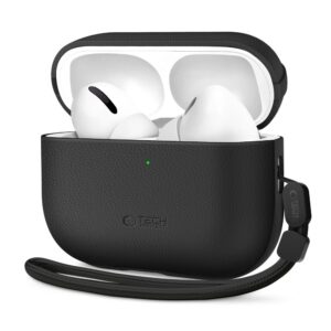 Tech-Protect NaturalFit bőrtok AirPods Pro 3-hoz (fekete)