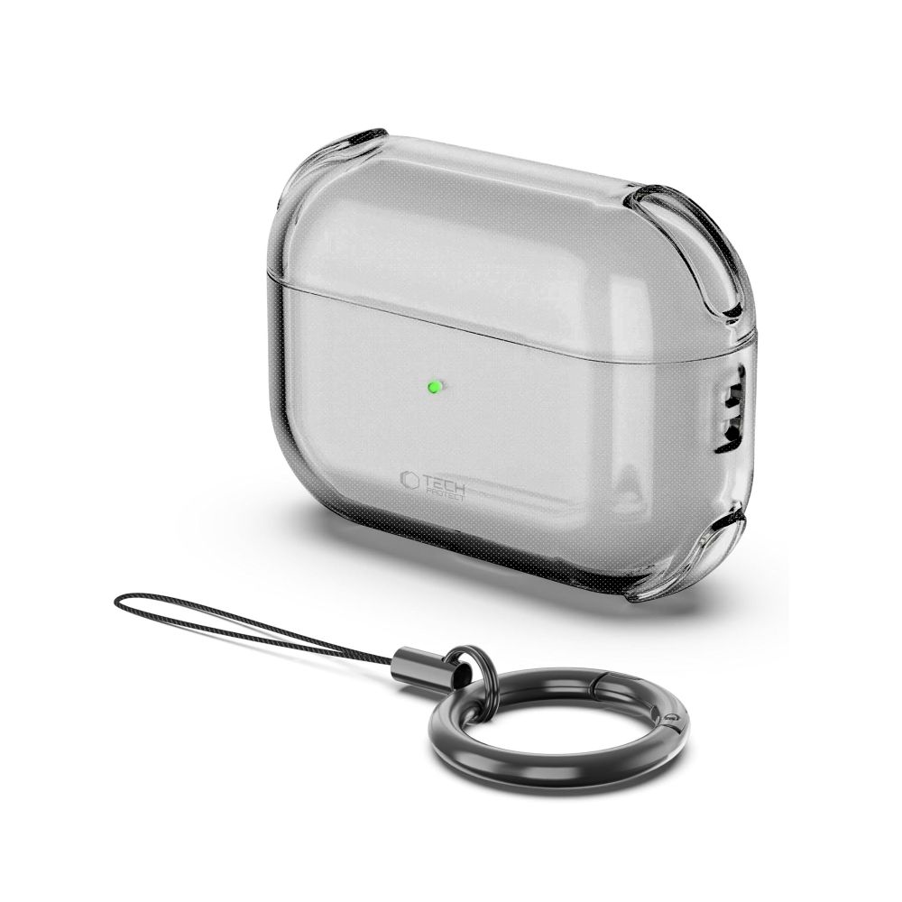 iTok webáruház - Tech-Protect Tech-Protect Bounce tok AirPods Pro 3-hoz, áttetsző 2 Tech-Protect Bounce Case for AirPods Pro 3 - Translucent
