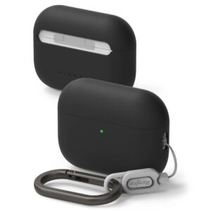 Ringke szilikon tok Apple AirPods Pro 3-hoz karabinerrel (fekete)