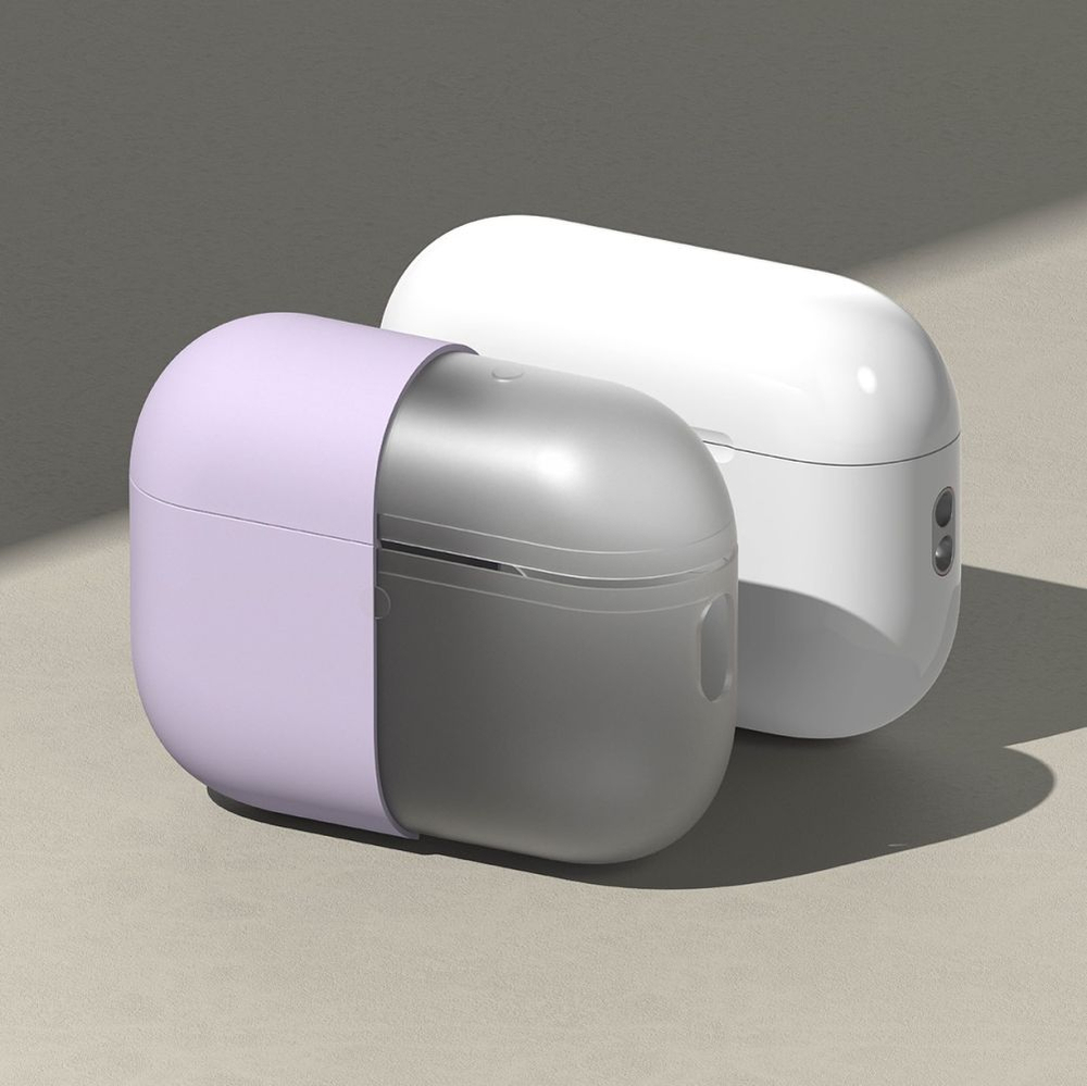 iTok webáruház - Ringke Ringke Silicone Case tok AirPods Pro 3-hoz (lila) 3 Ringke Silicone Case for AirPods Pro 3 (lila)