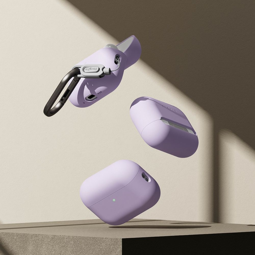 iTok webáruház - Ringke Ringke Silicone Case tok AirPods Pro 3-hoz (lila) 4 Ringke Silicone Case for AirPods Pro 3 (lila)
