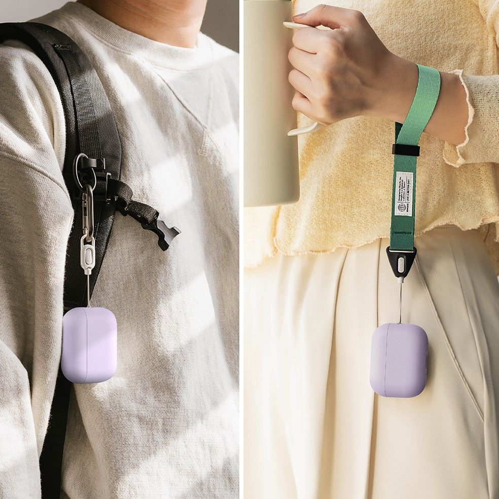 iTok webáruház - Ringke Ringke Silicone Case tok AirPods Pro 3-hoz (lila) 5 Ringke Silicone Case for AirPods Pro 3 (lila)