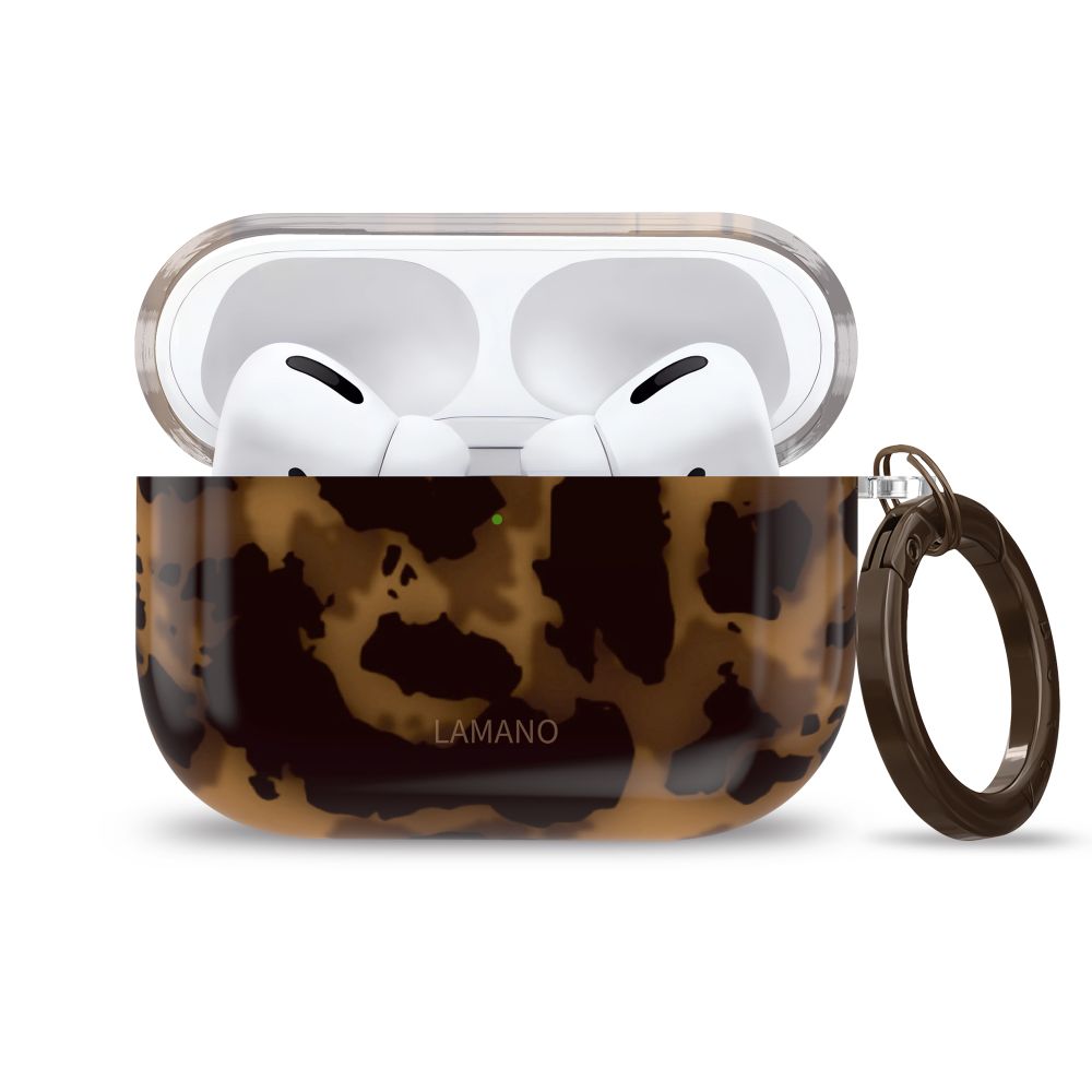 iTok webáruház - Tech-Protect Tech-Protect Lamano tok AirPods Pro 3-hoz (fekete és barna) 2 Tech-Protect Lamano case for AirPods Pro 3 (fekete és barna)