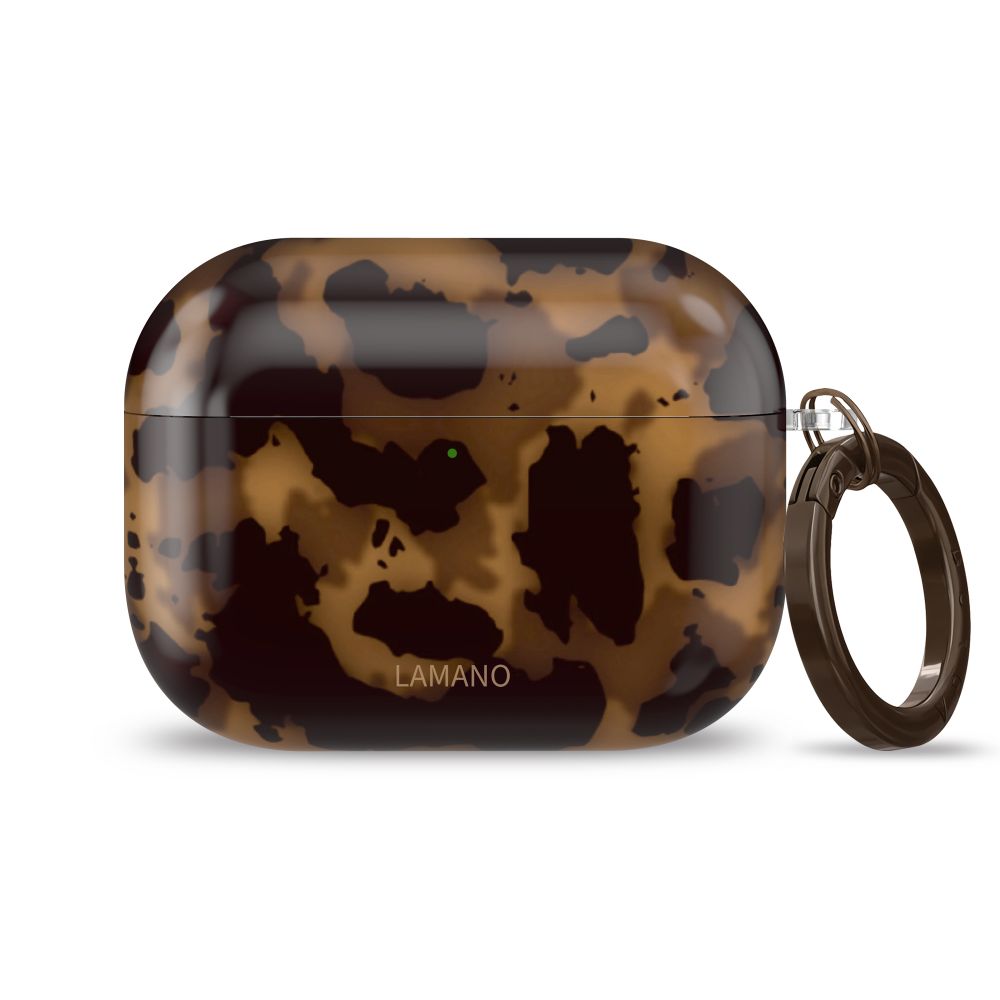 iTok webáruház - Tech-Protect Tech-Protect Lamano tok AirPods Pro 3-hoz (fekete és barna) 3 Tech-Protect Lamano case for AirPods Pro 3 (fekete és barna)