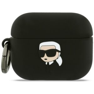 Karl Lagerfeld Silicone Karl Head 3D AirPods Pro 3 szilikon tok (fekete)
