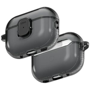 Uniq Glase Pro Lock Case tok AirPods Pro 3-hoz (áttetsző fekete)
