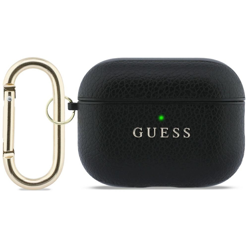 iTok webáruház - Guess Guess Grained Classic Logo case for AirPods Pro 3 (fekete) 1 Guess Grained Classic Logo case for AirPods Pro 3 (fekete)