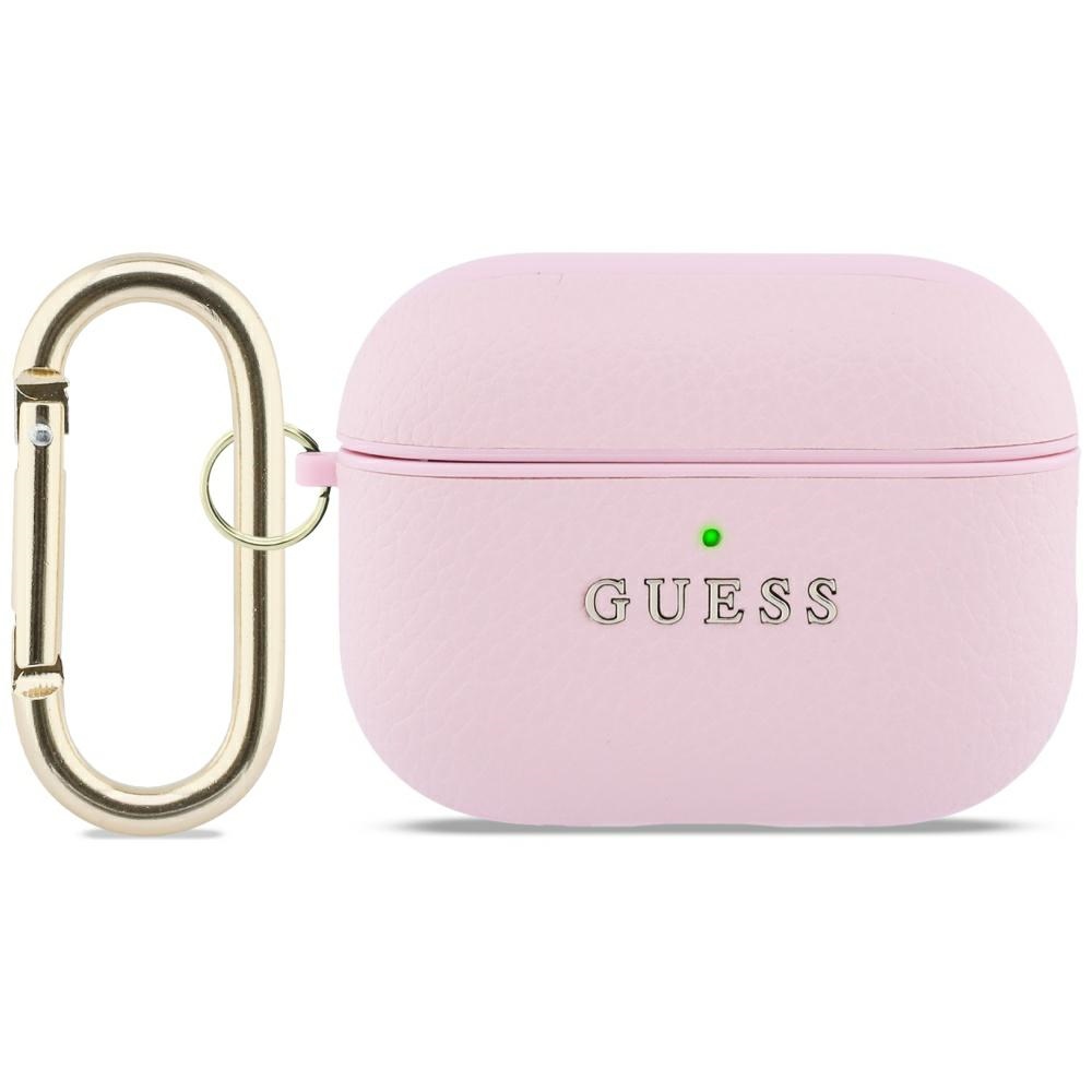 iTok webáruház - Guess Guess Grained Classic Logo Case for AirPods Pro 3 (rózsaszín) 1 Guess Grained Classic Logo Case for AirPods Pro 3 (rózsaszín)