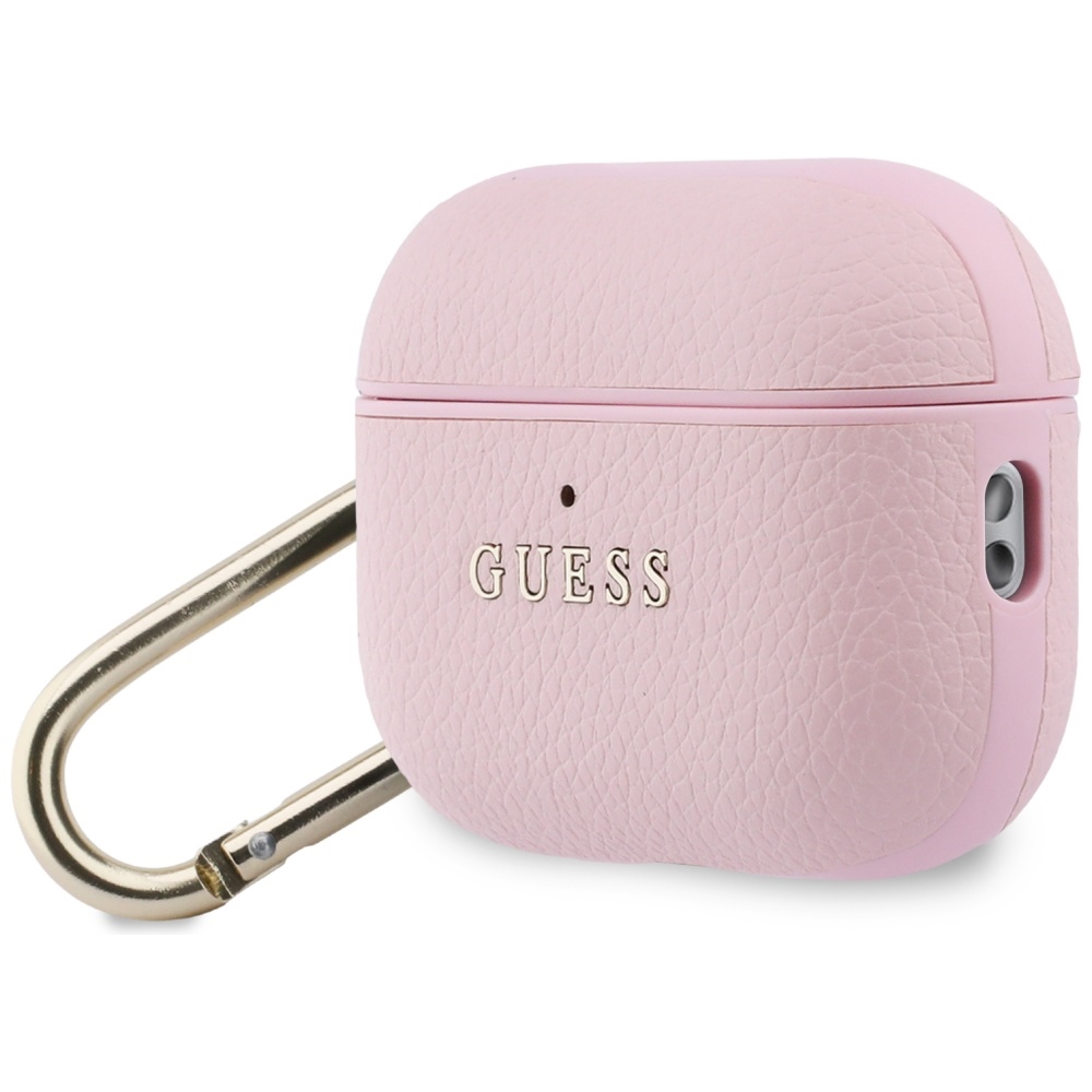 iTok webáruház - Guess Guess Grained Classic Logo Case for AirPods Pro 3 (rózsaszín) 3 Guess Grained Classic Logo Case for AirPods Pro 3 (rózsaszín)