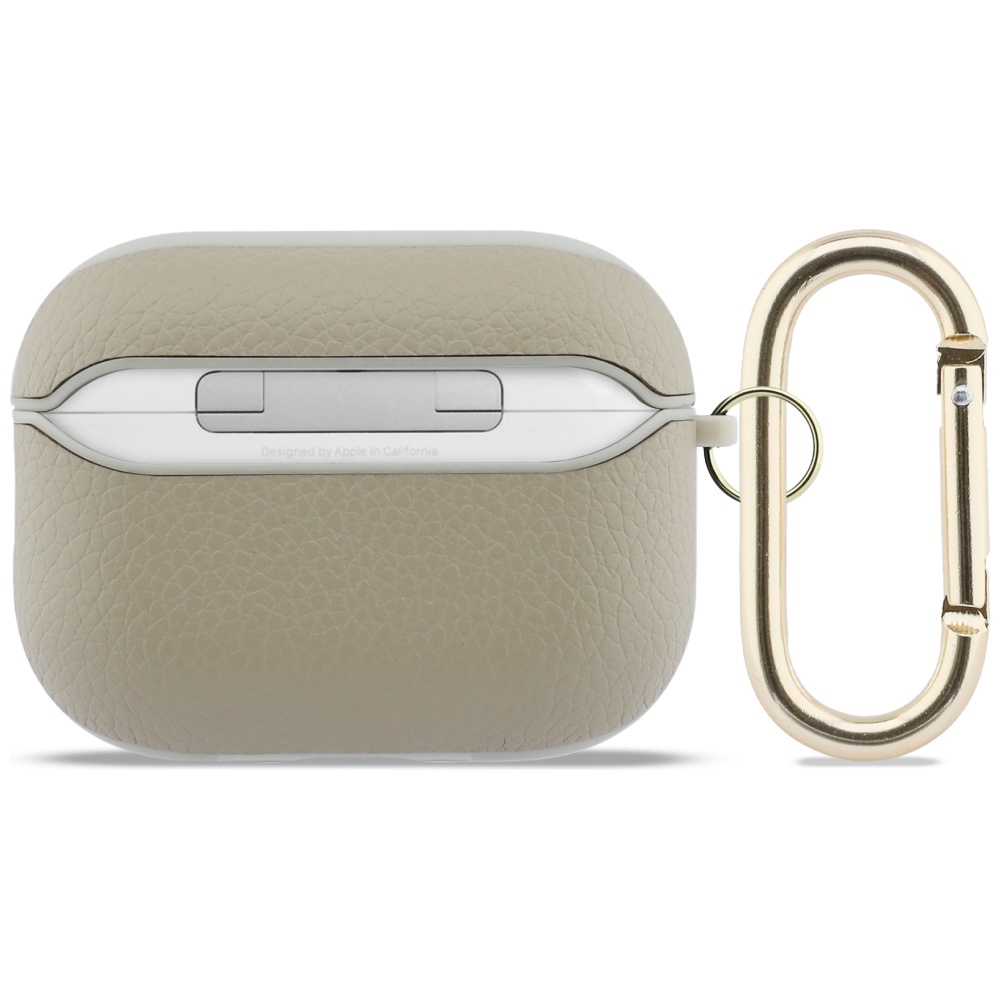 iTok webáruház - Guess Guess Grained Classic Logo Hook case for AirPods Pro 3 (arany) 2 Guess Grained Classic Logo Hook case for AirPods Pro 3 (arany)