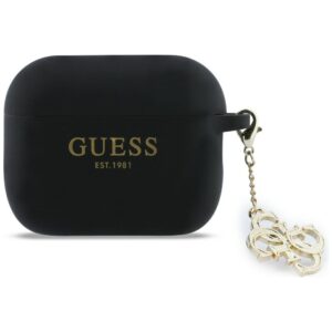 Guess Silicone 4G Charm Case for AirPods Pro 3 (fekete)