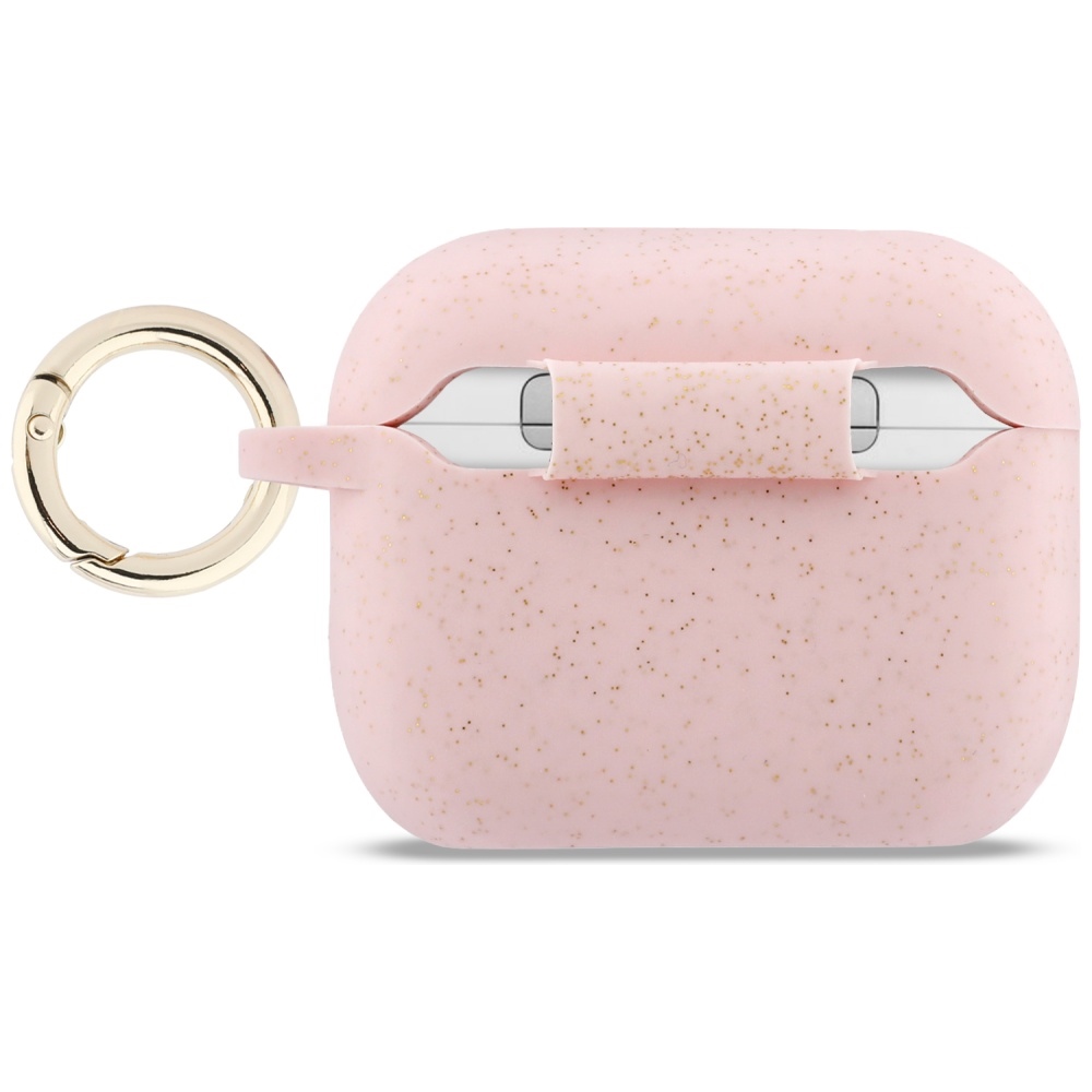 iTok webáruház - Guess Guess Silicone Glitter Ring Case for AirPods Pro 3 (rózsaszín) 2 Guess Silicone Glitter Ring Case for AirPods Pro 3 (rózsaszín)
