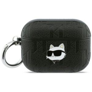 Karl Lagerfeld Monogram Choupette Head Case for AirPods Pro 3 (fekete)