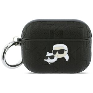 Karl Lagerfeld Monogram Karl & Choupette Head Case for AirPods Pro 3 (fekete)
