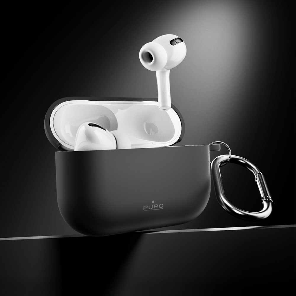 iTok webáruház - Puro Puro Icon Case for AirPods Pro 3 (fekete) 5 Puro Icon Case for AirPods Pro 3 (fekete)
